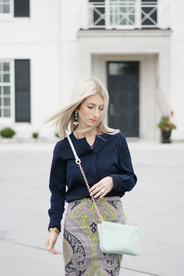 Paisley Navy Two Piece Look