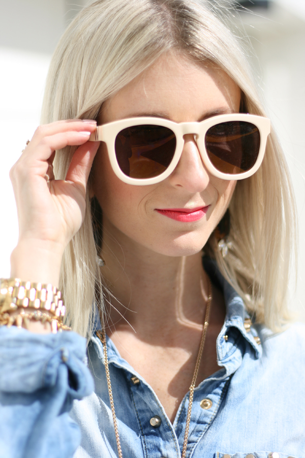 pink and gold spring style