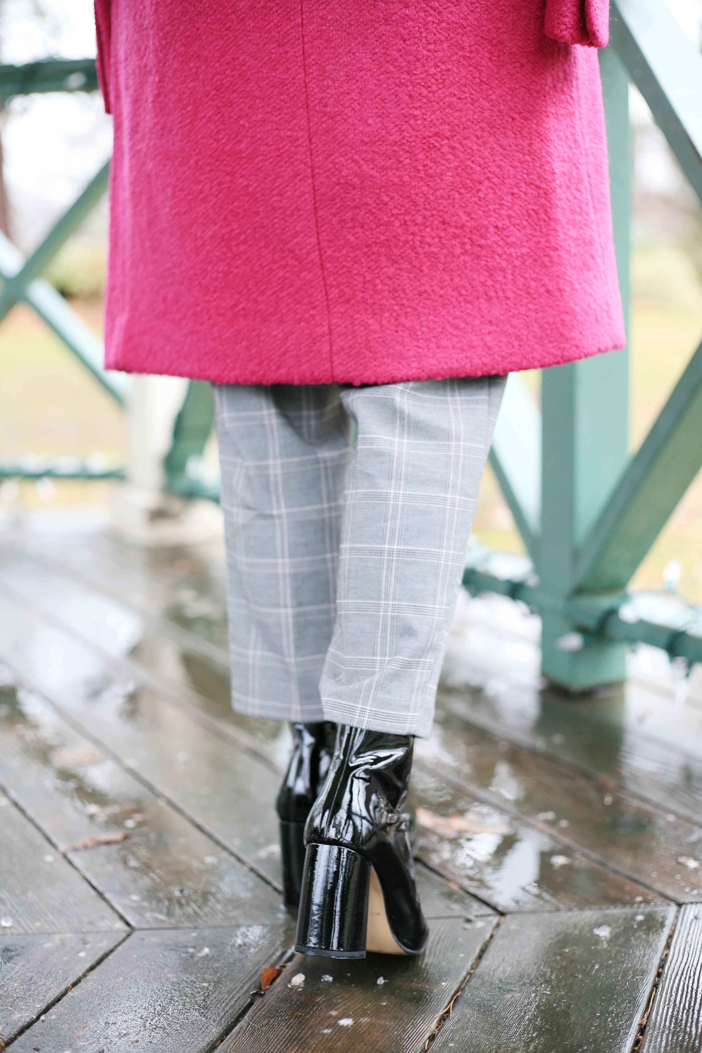 pink winter coat