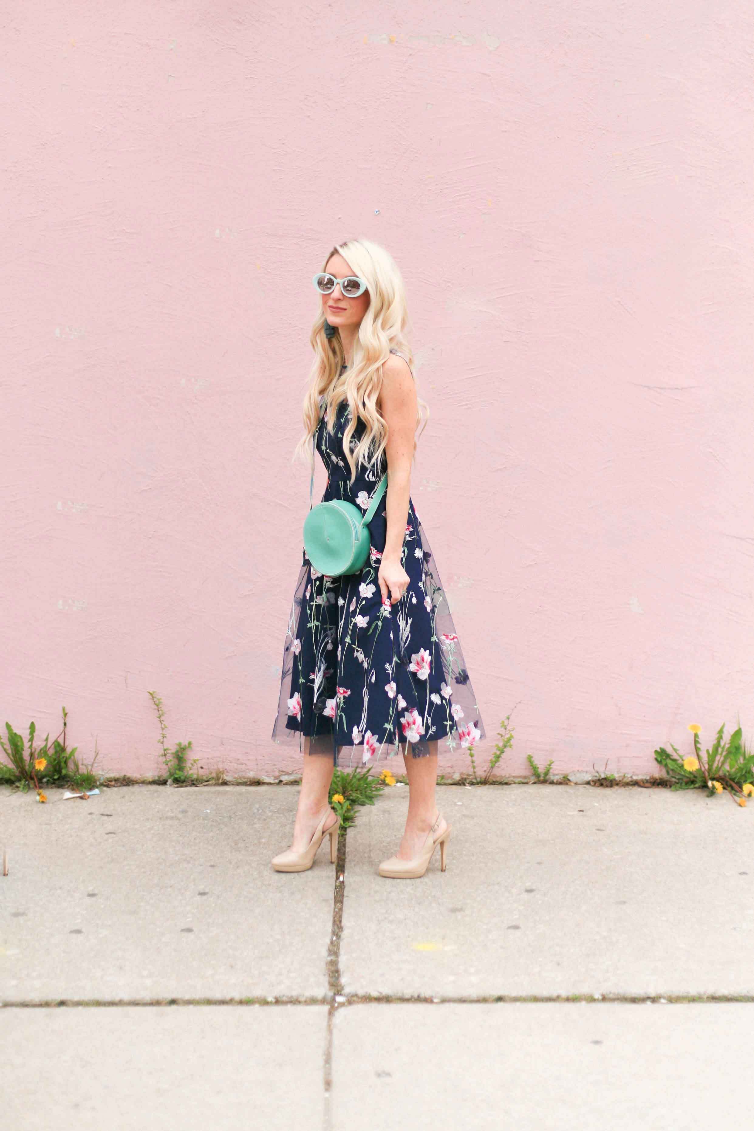 floral tule dress