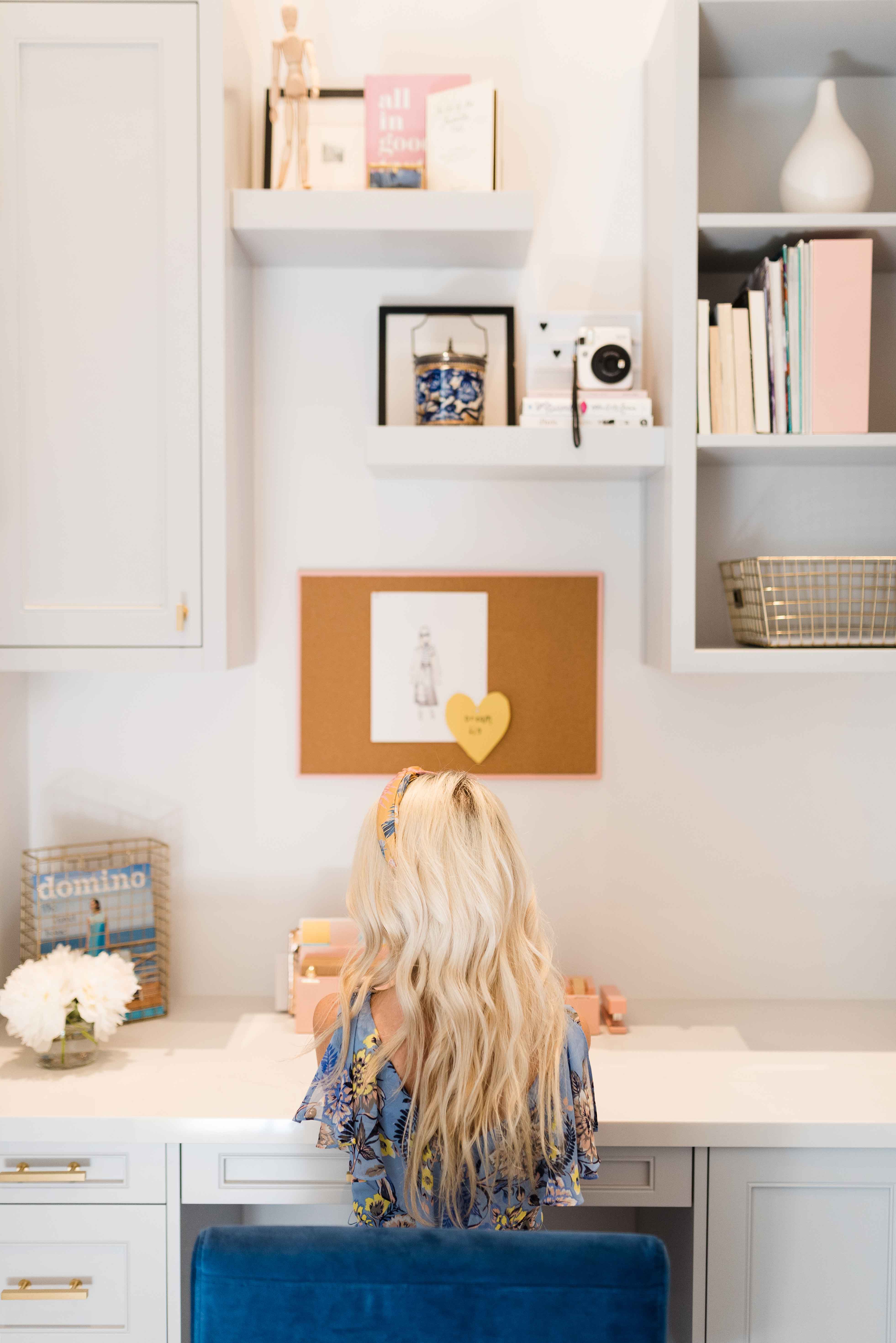 blogger home office reveal